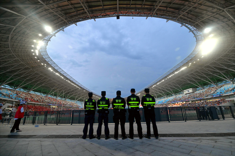 赛场边的平安盾牌摄影：叶帅 萍乡市公安局.png